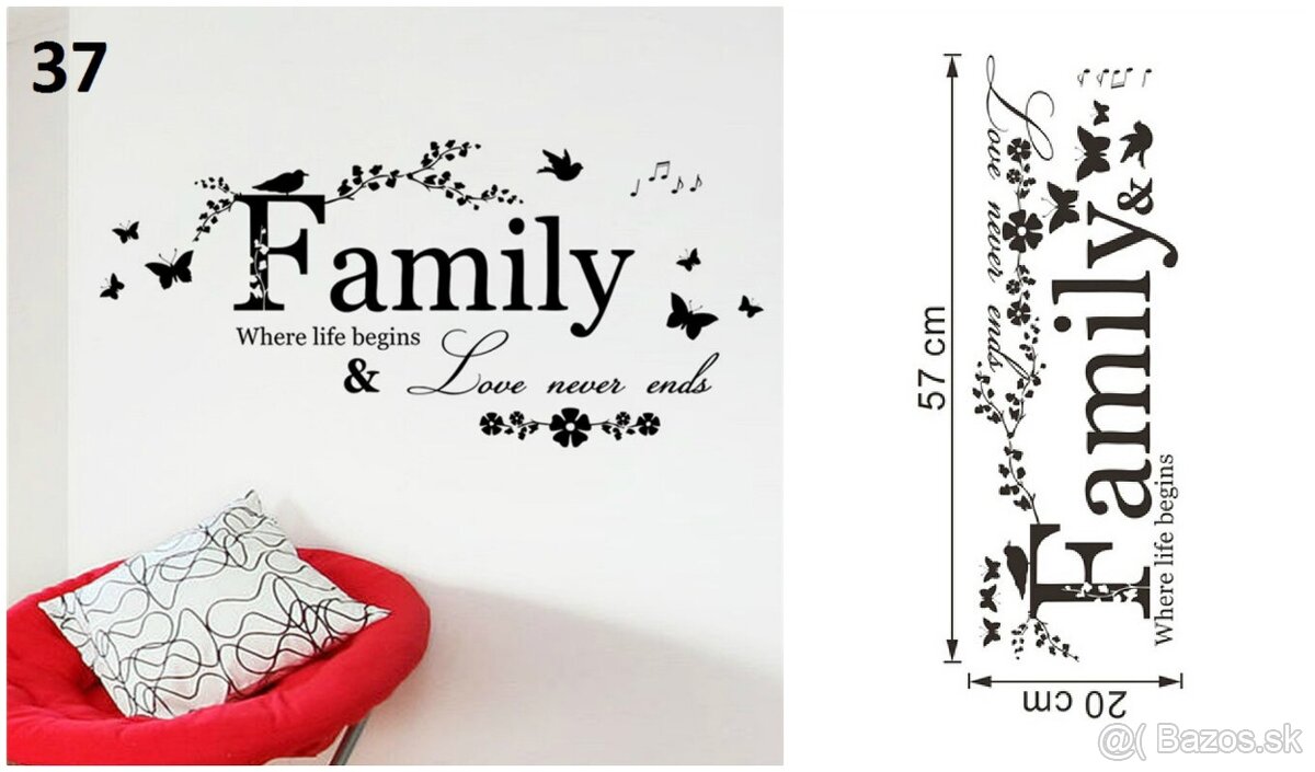 Dekoračné nálepky na stenu 3 - 2