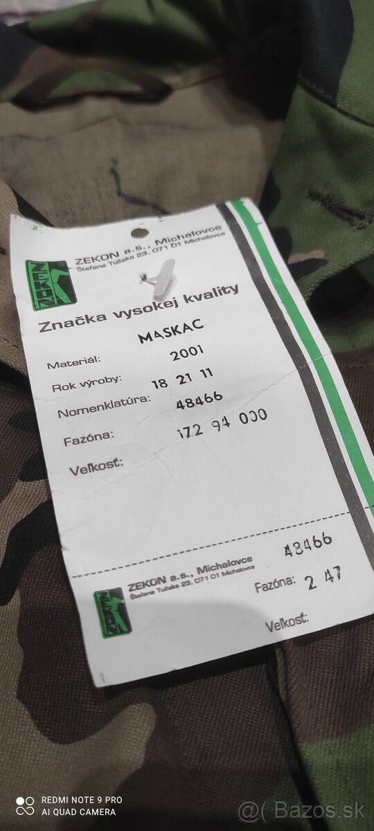 Maskáčová blúza - 2