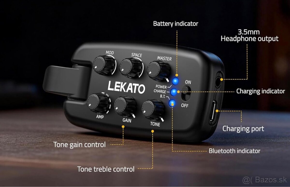 Predám LEKATO Guitar Headphone Amp - 2