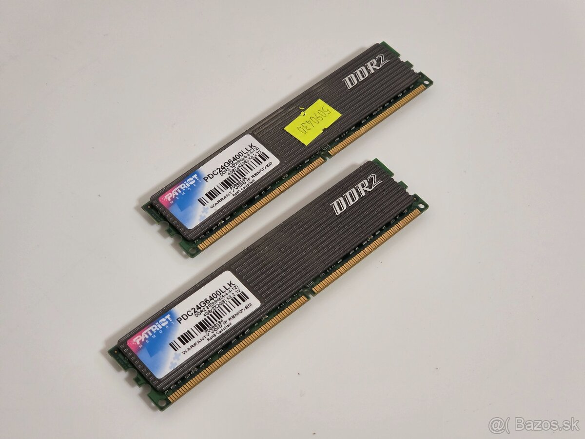 Patriot PDC24G6400LLK DDR2-800 4GB - 2