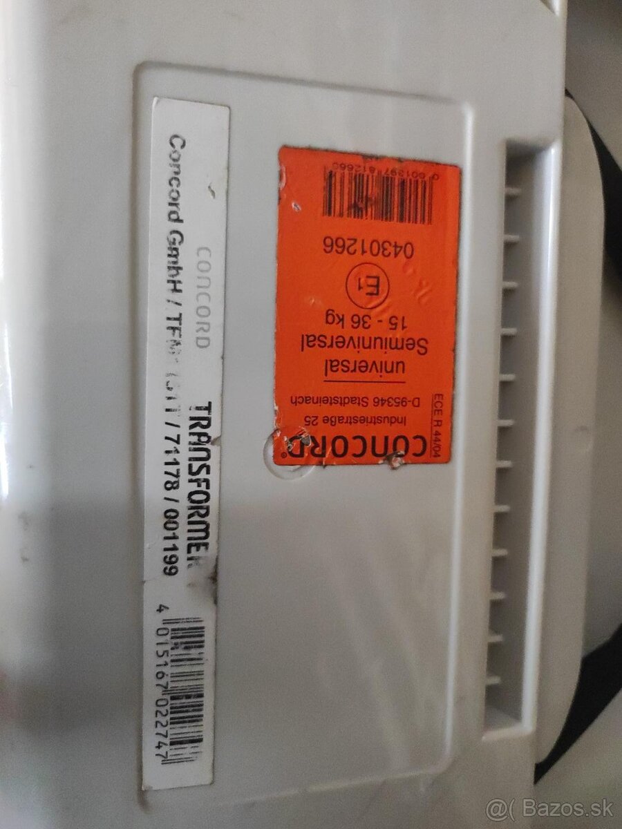 Concord Transformer T – autosedačka 15–36 kg - 2