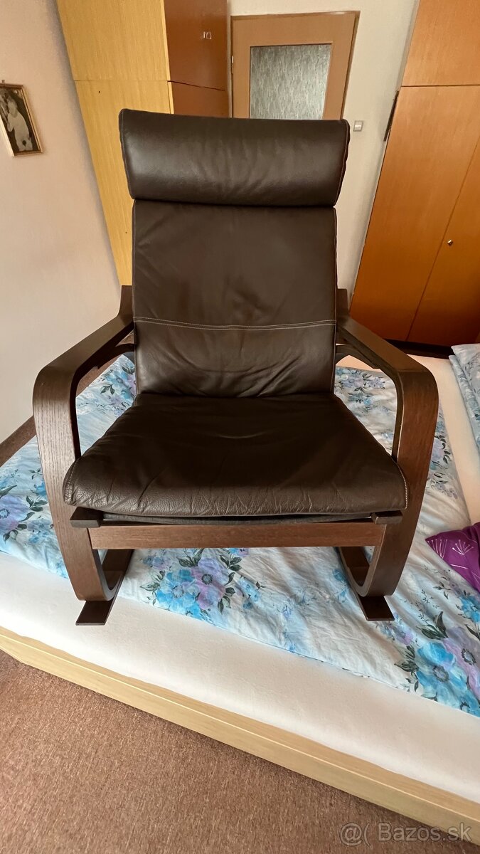 Kozene hojdacie kreslo Ikea /POANG/ - 2