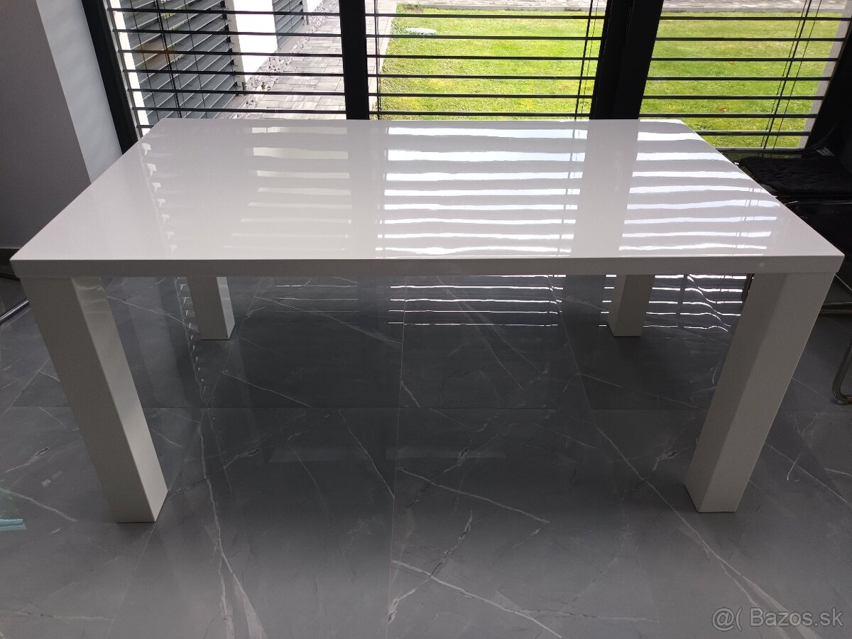 Predam jedalensky biely moderny velky stol 160x90 - 2