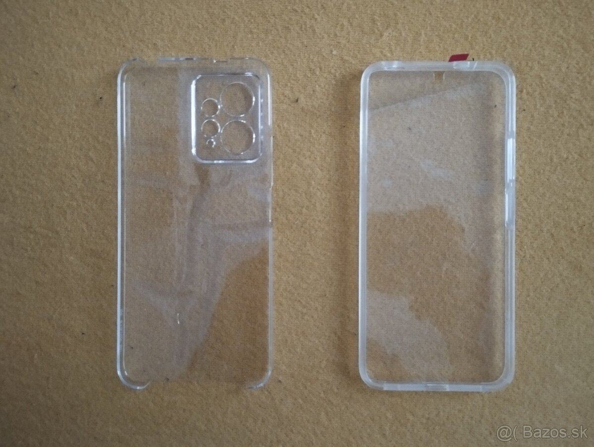 Priehľadný obojstranný kryt na Xiaomi Redmi Note 12 4G - 2