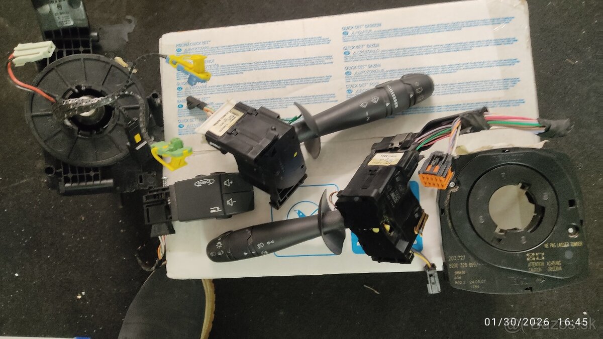 Renault Espace 4 páčky, podvolantový krúžok - 2