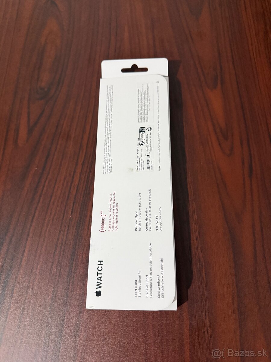 Apple watch Sport Band 45mm náramok-PRODUCT RED-ZNÍŽENÁ CENA - 2