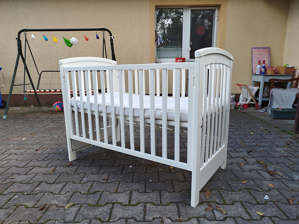Detská postielka biela vo velmi dobrom stave - 2