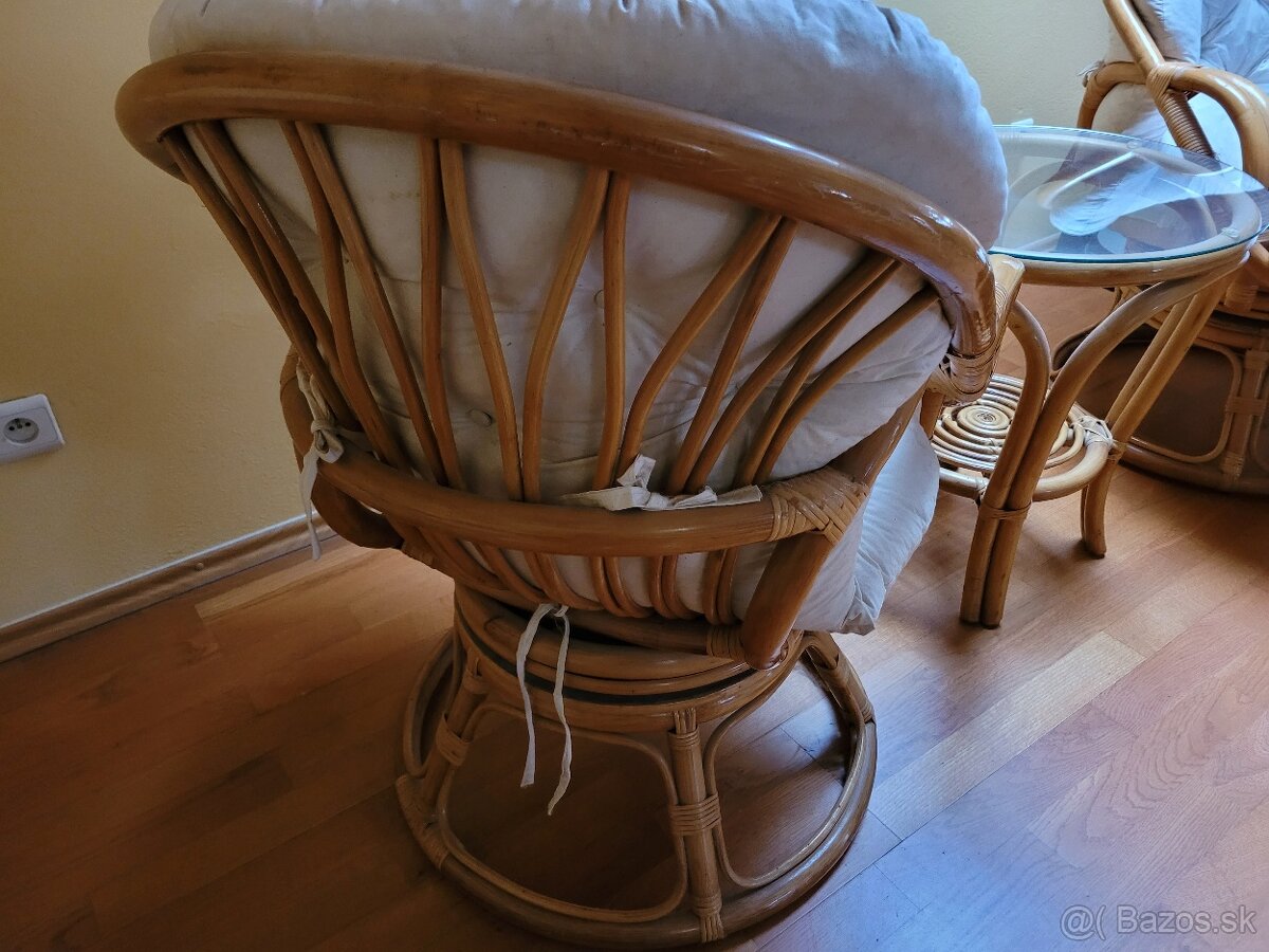 Ratanová sedacia súprava - 2