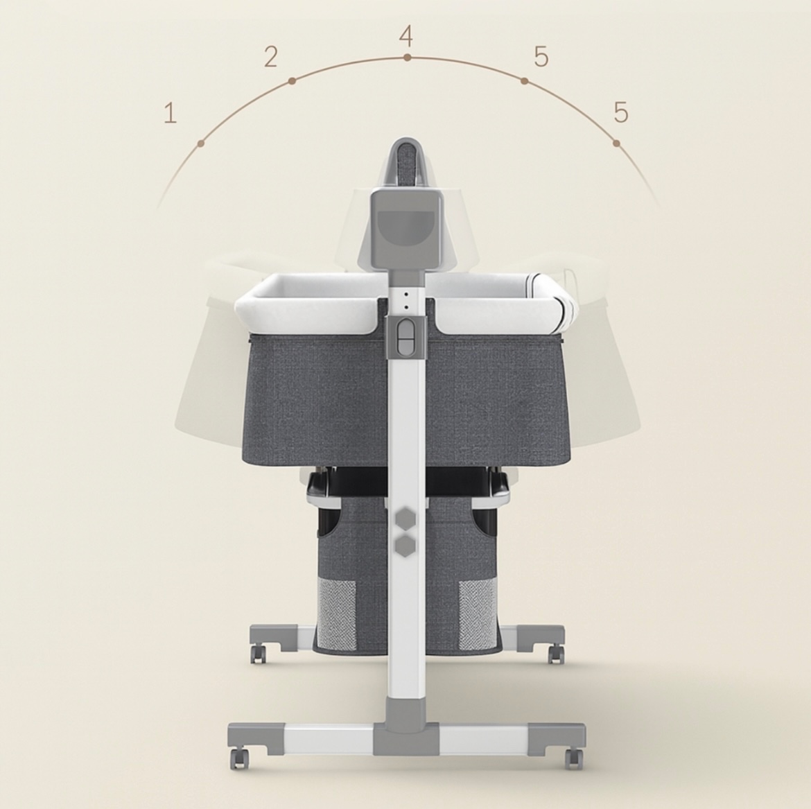 ⭐DETSKÁ POSTIEĽKA S FUNKCIOU AUTOMATICKÉHO HOJDANIA⭐ - 2