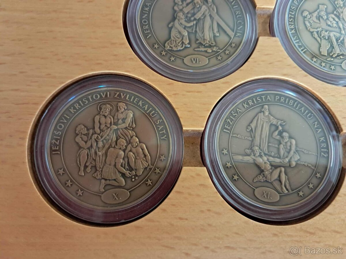 Kompletna kolekcia / 14 ks. plakiet / „KRIZOVA CESTA“ od - 2