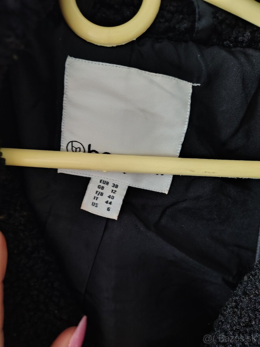 Teddy čierny kabát - 2