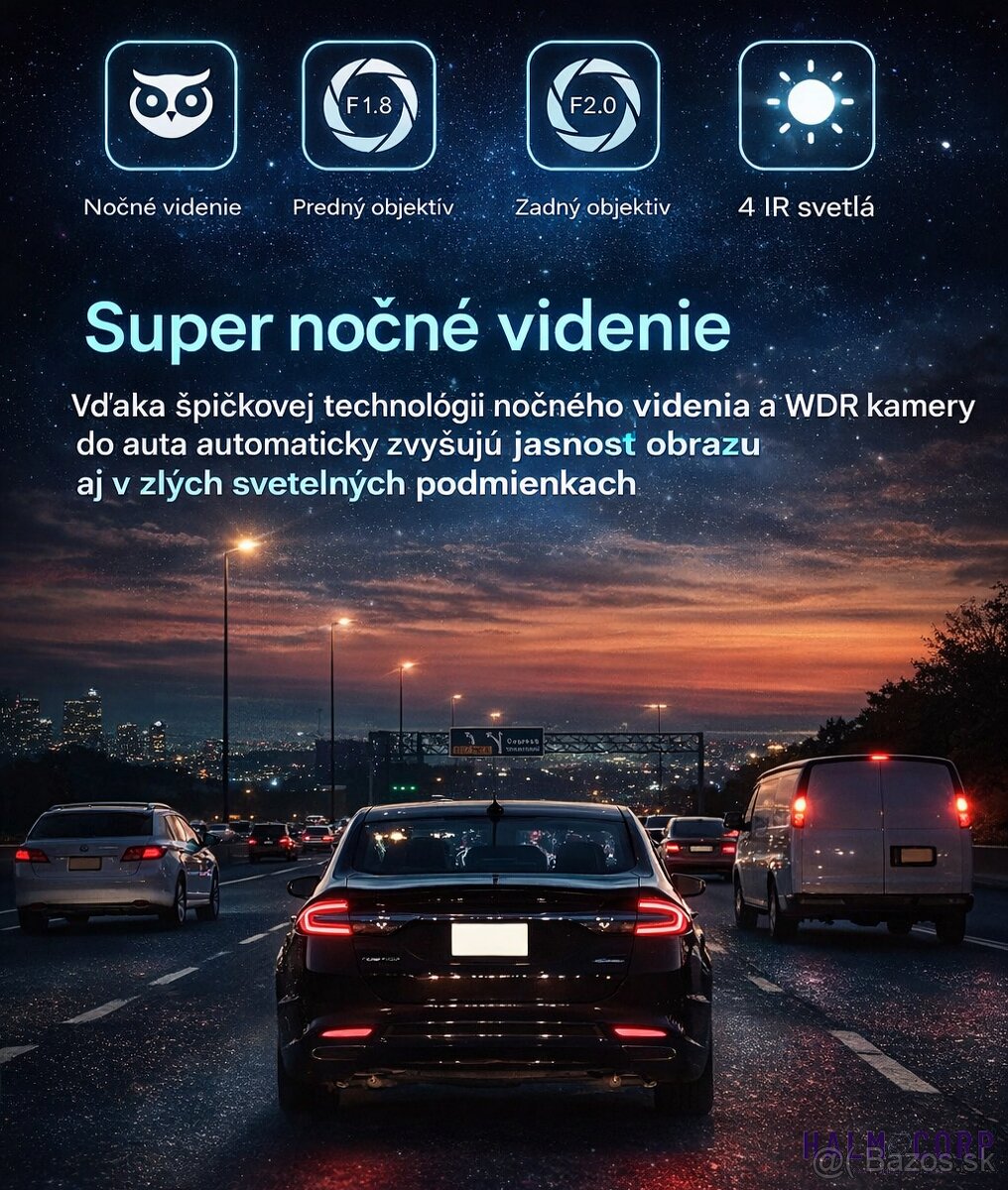 Duálna Autokamera + 64GB SD karta - 2