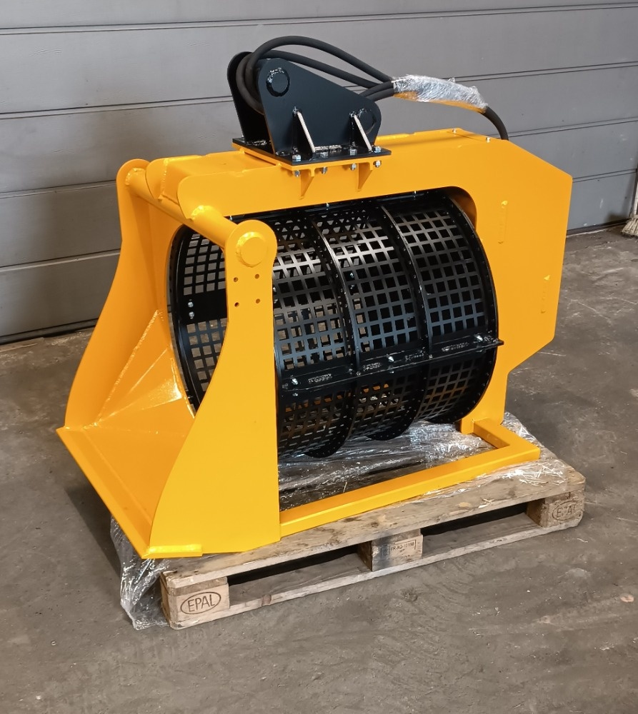 Triedička zeminy, prosévaci lyžica na bager - 2