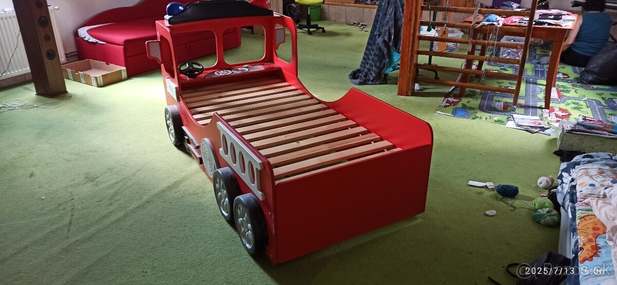 Detská posteľ - hasičské auto - 2