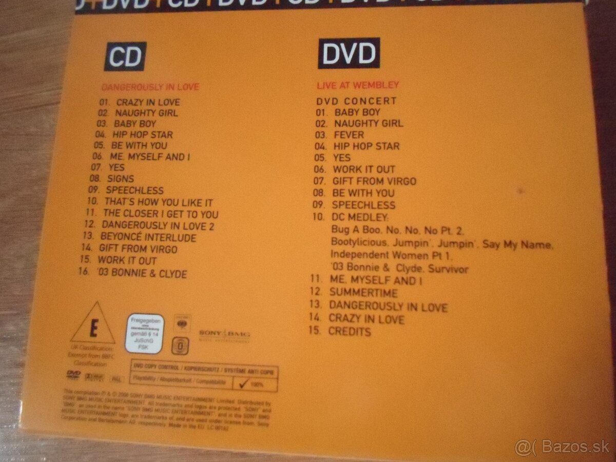 Kvalitné CD+DVD Beyonce Dangerously in love - 2
