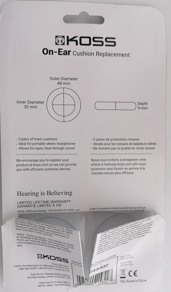 Molitany pre slúchadlá KOSS - 2