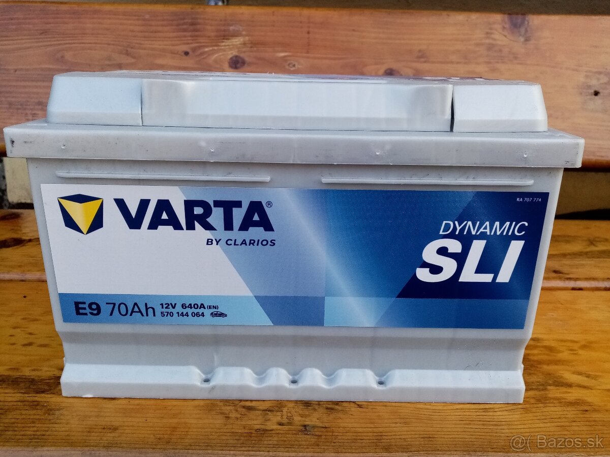 Nova Autobatéria 12V VARTA E9 70Ah 640A - 2