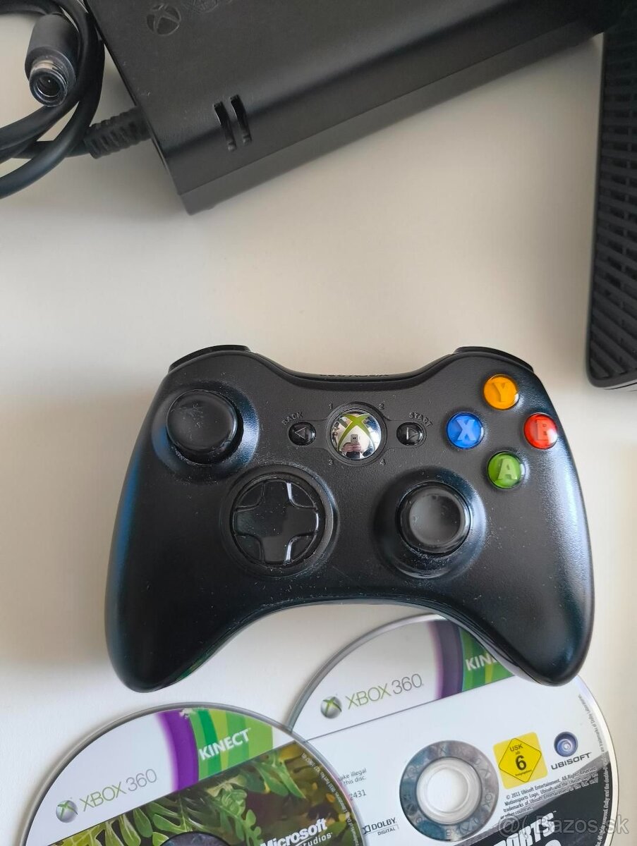 Xbox 360 500gb + kinect + hry. - 2