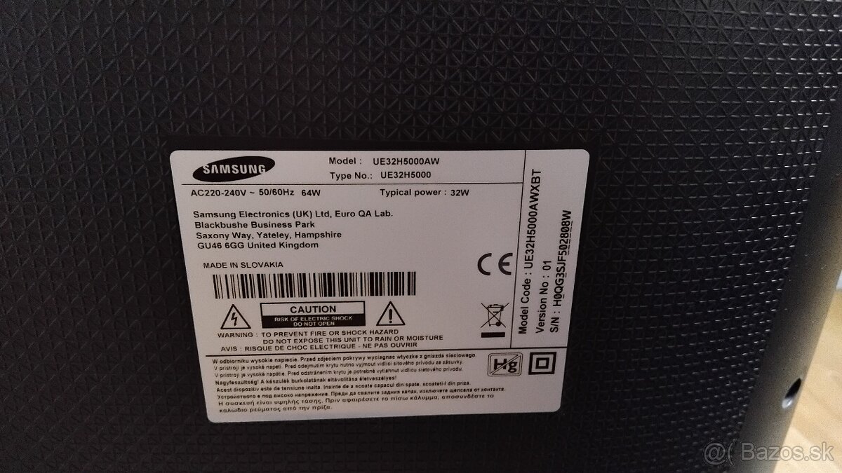 tv samsung UE32H5000AW+dvd prehrávač thomson zdarma - 2