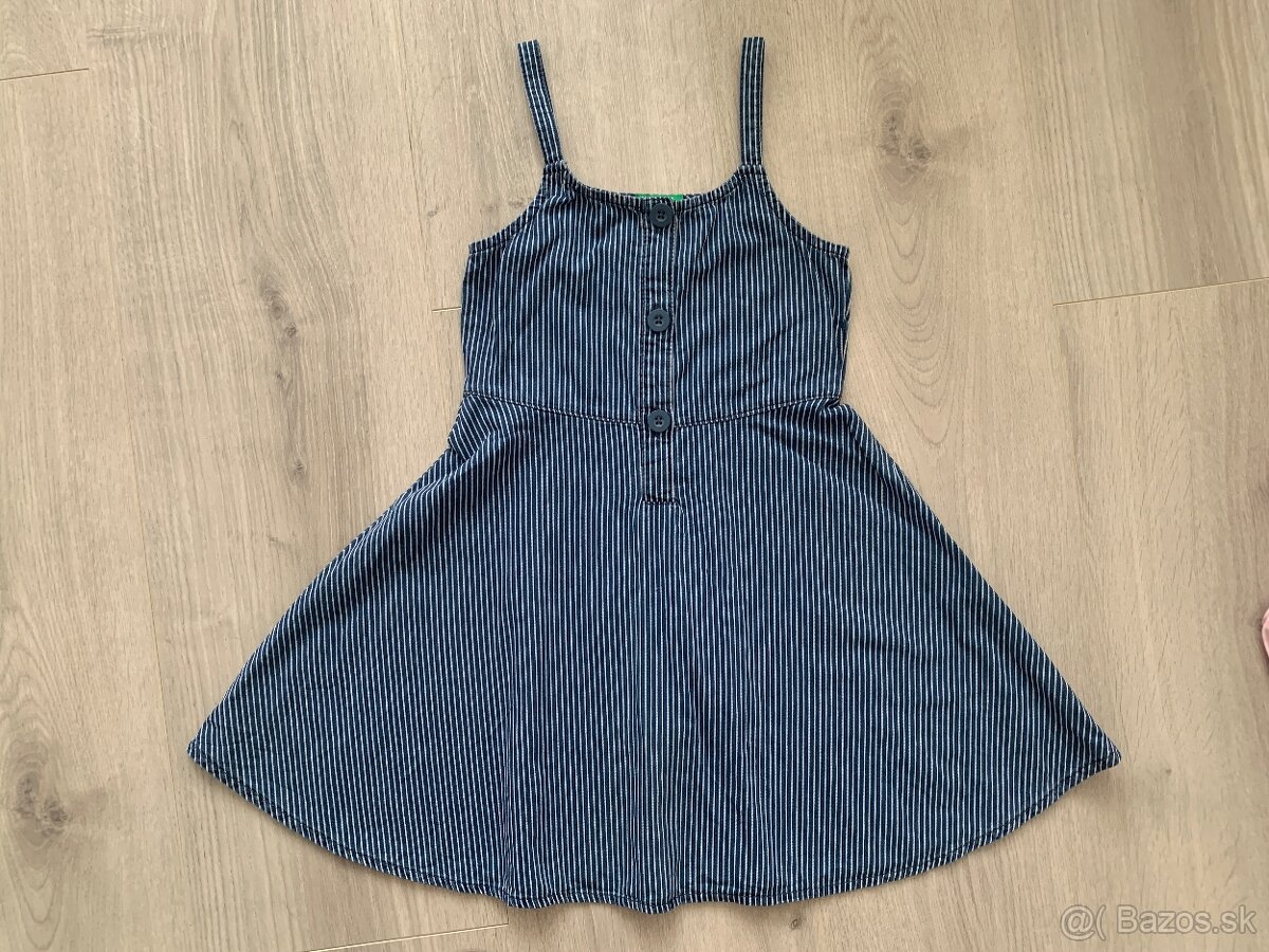 Detské šaty zn. Benetton (veľ. 120) a Guess (7Y) - 2