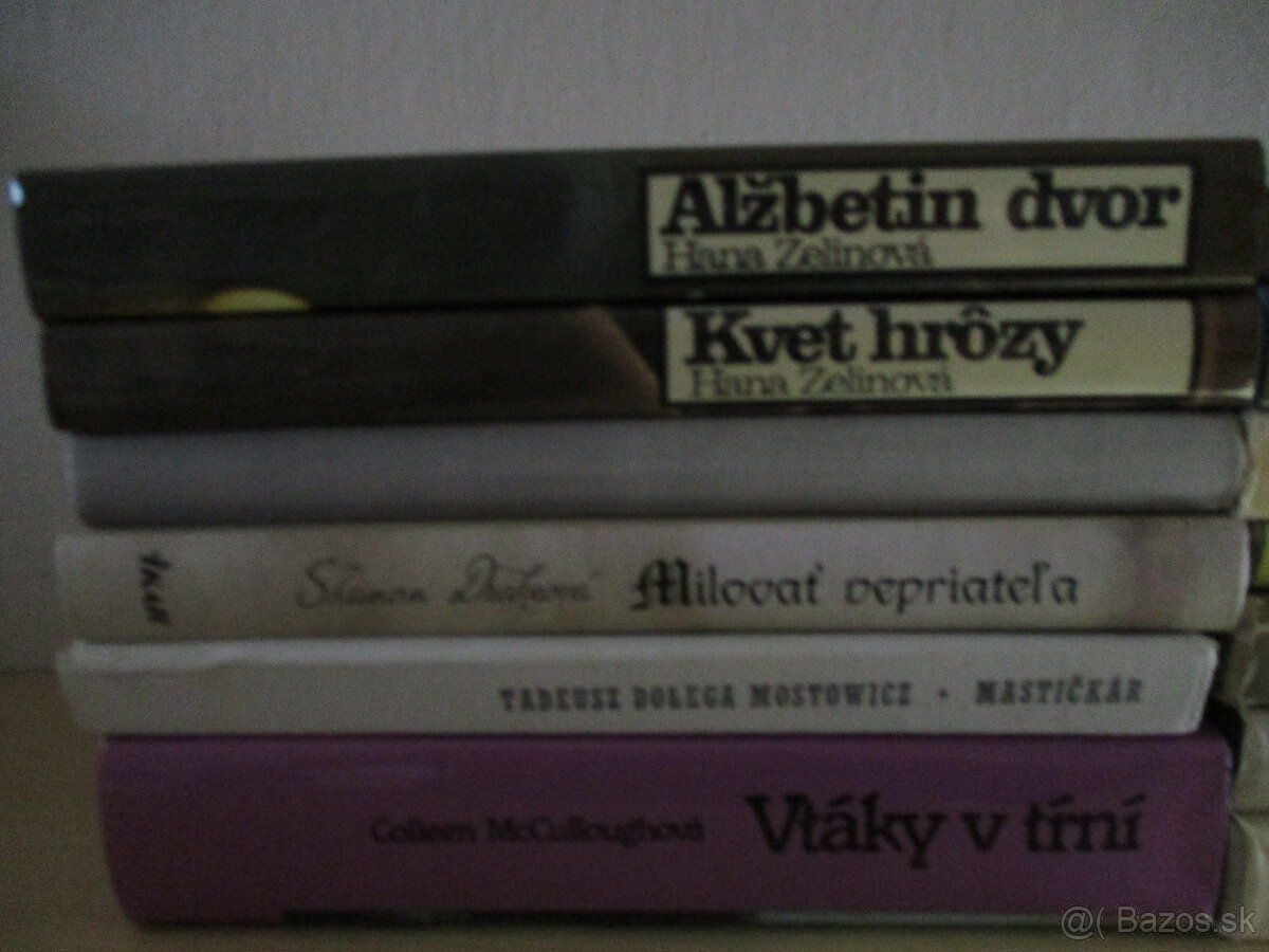 Knihy - beletria, kus 0,50€ - 2