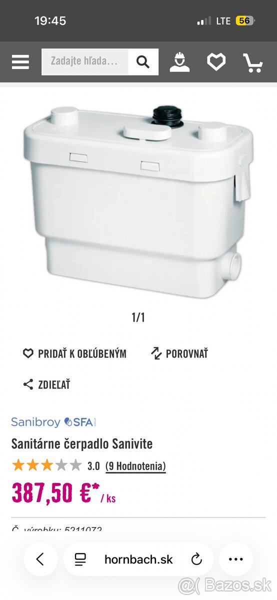 Sanitarne čerpadlo - 2