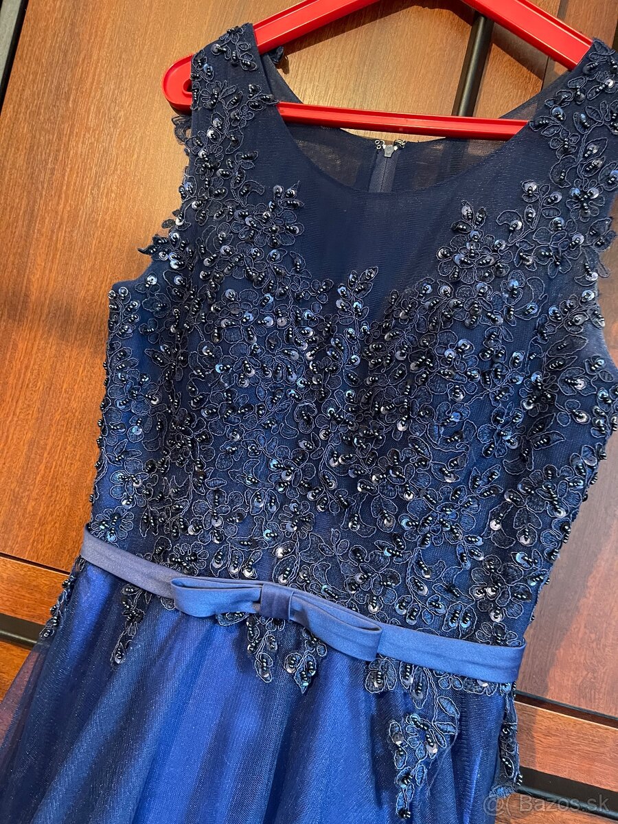 Slávnostné kráľovskomodré šaty - 2