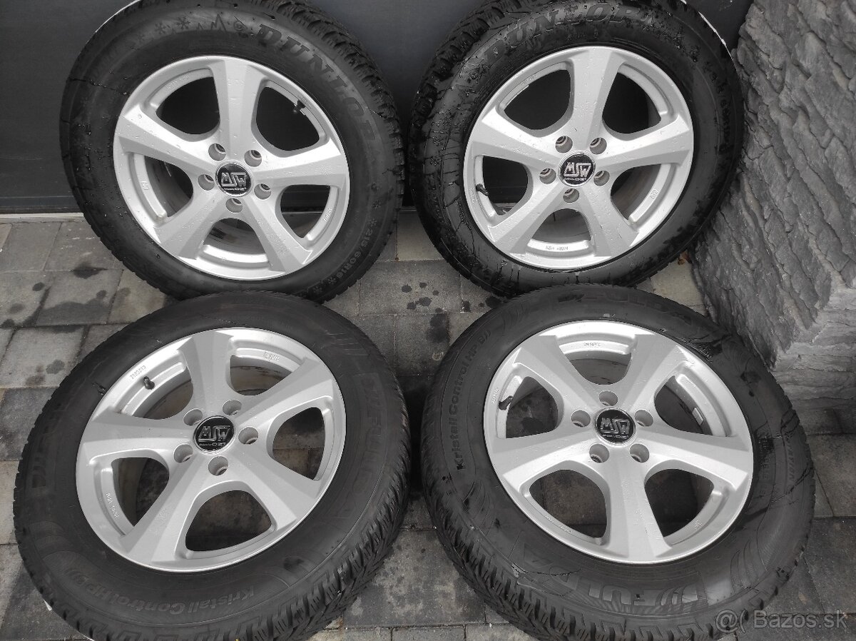Zimná sada 16" 5x112 VW, Škoda 215/60 R16 - 2