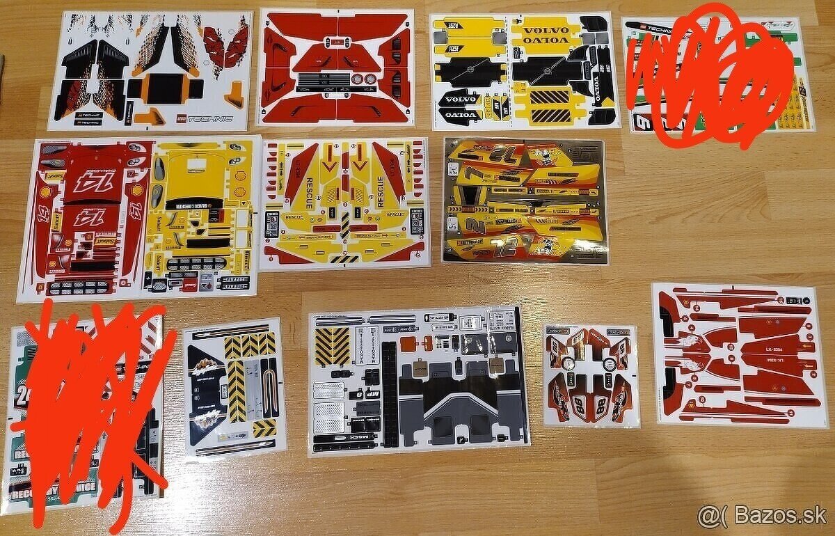 Lego nálepky Technic,Sopwith Camel - 2