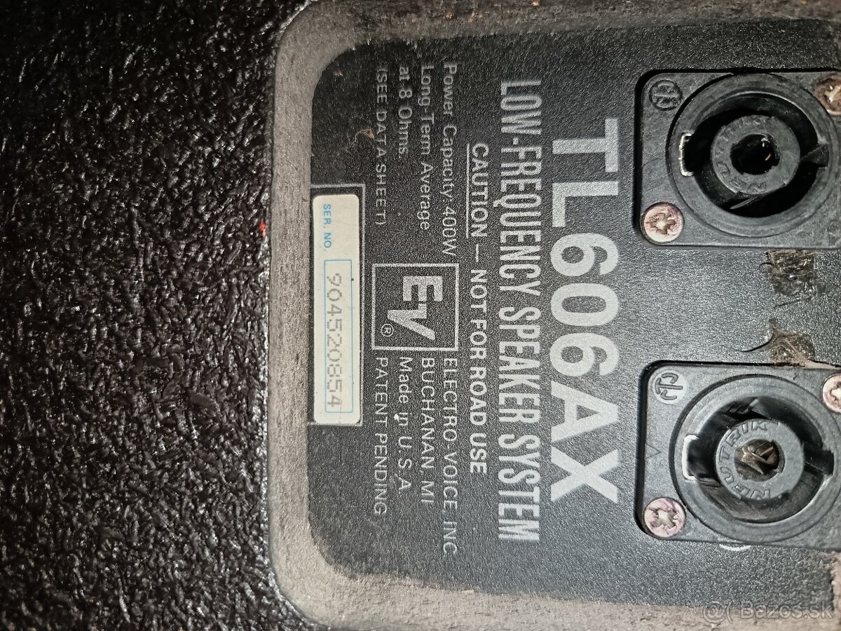 2x Electro voice sub + koncák - 2