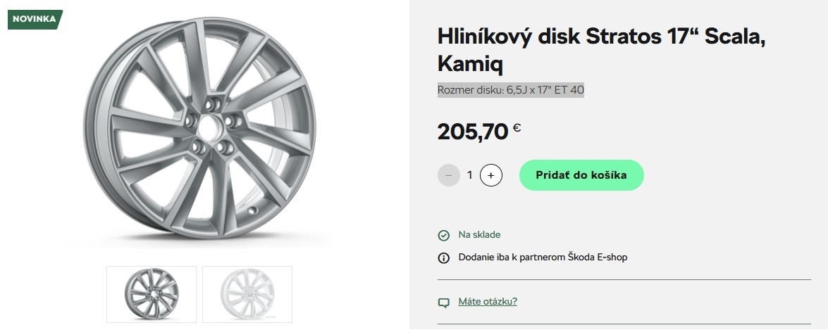 ORIGINAL ŠKODA 5X100 205/50 R17, LETNÁ SADA - 2