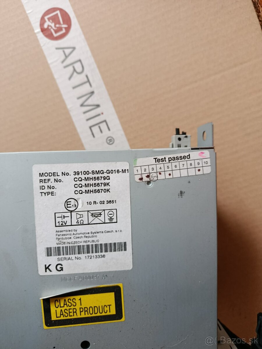 Radio Honda Civic VIII Liftback - 2