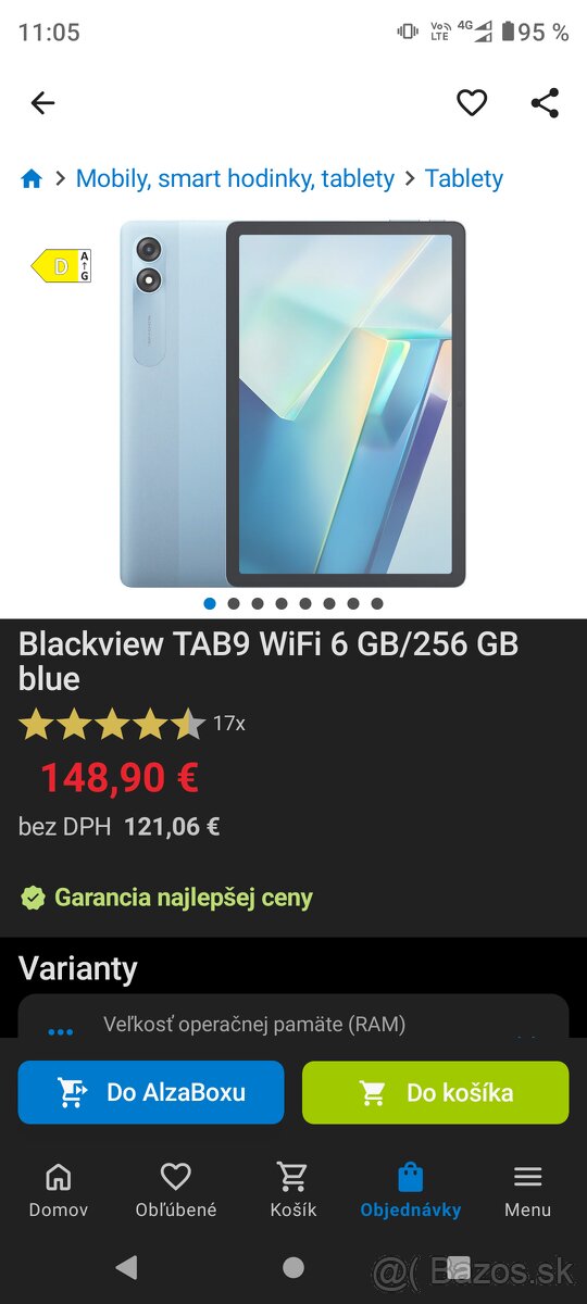 Predám takmer nový tablet Blackview 11 "blue - 2