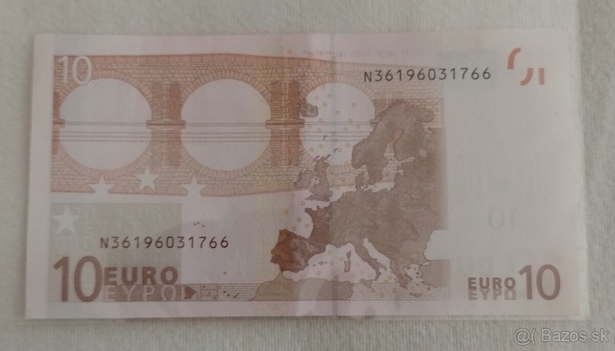 10 euro bankovka 2002 - 2