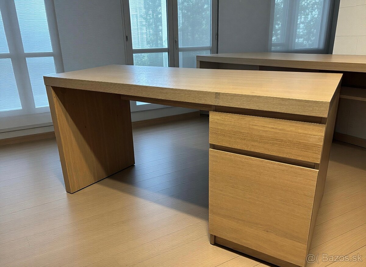 Predám písací stôl 140x65 MALM - 2