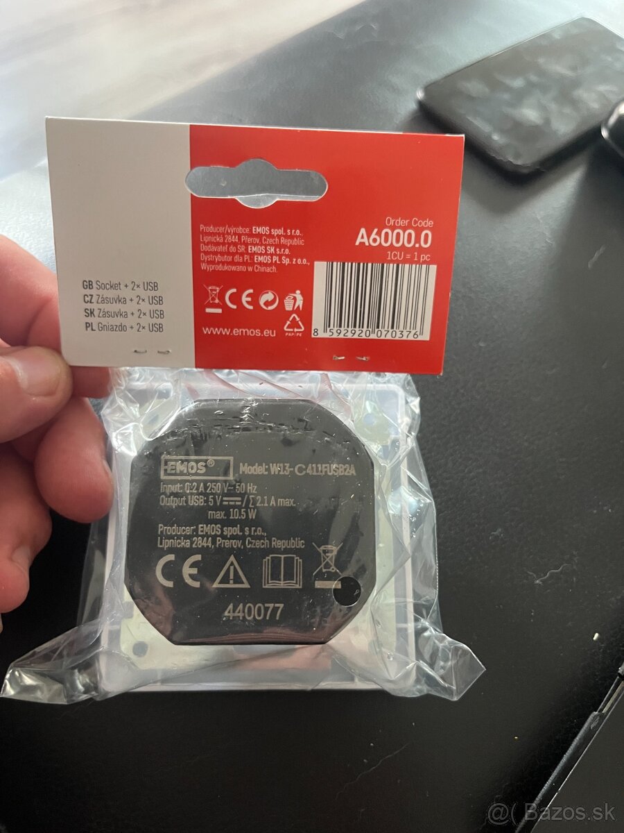 Zasuvky EMOS s 2x USB konektorom - 2