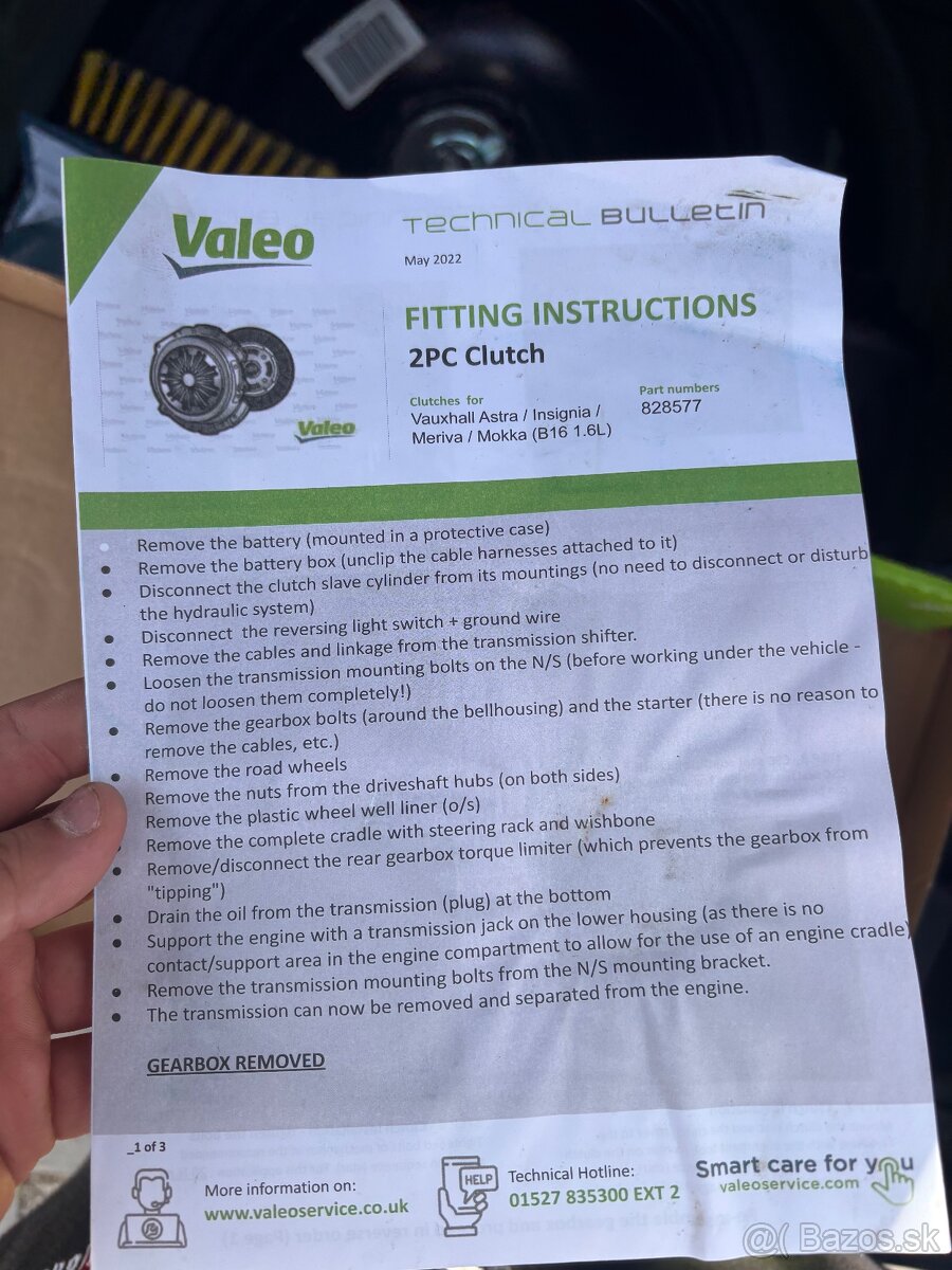Spojková sada - dvojdielna SAT VALEO - 2