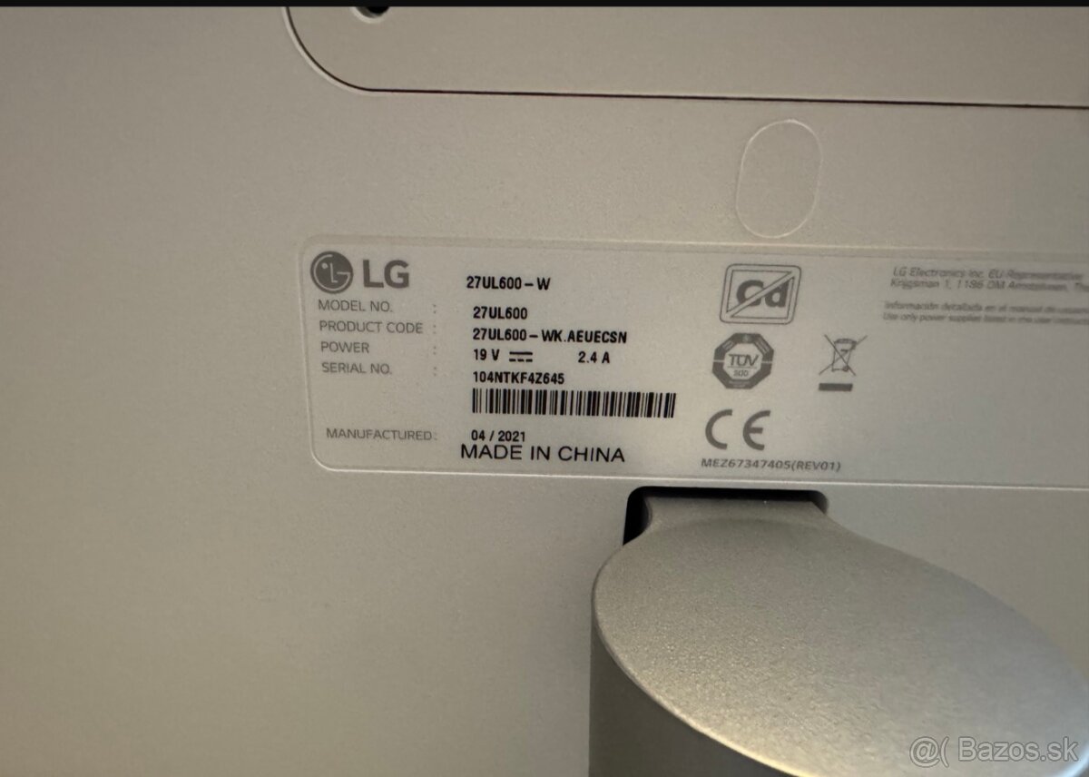LCD monitor 27UL600-W - 2