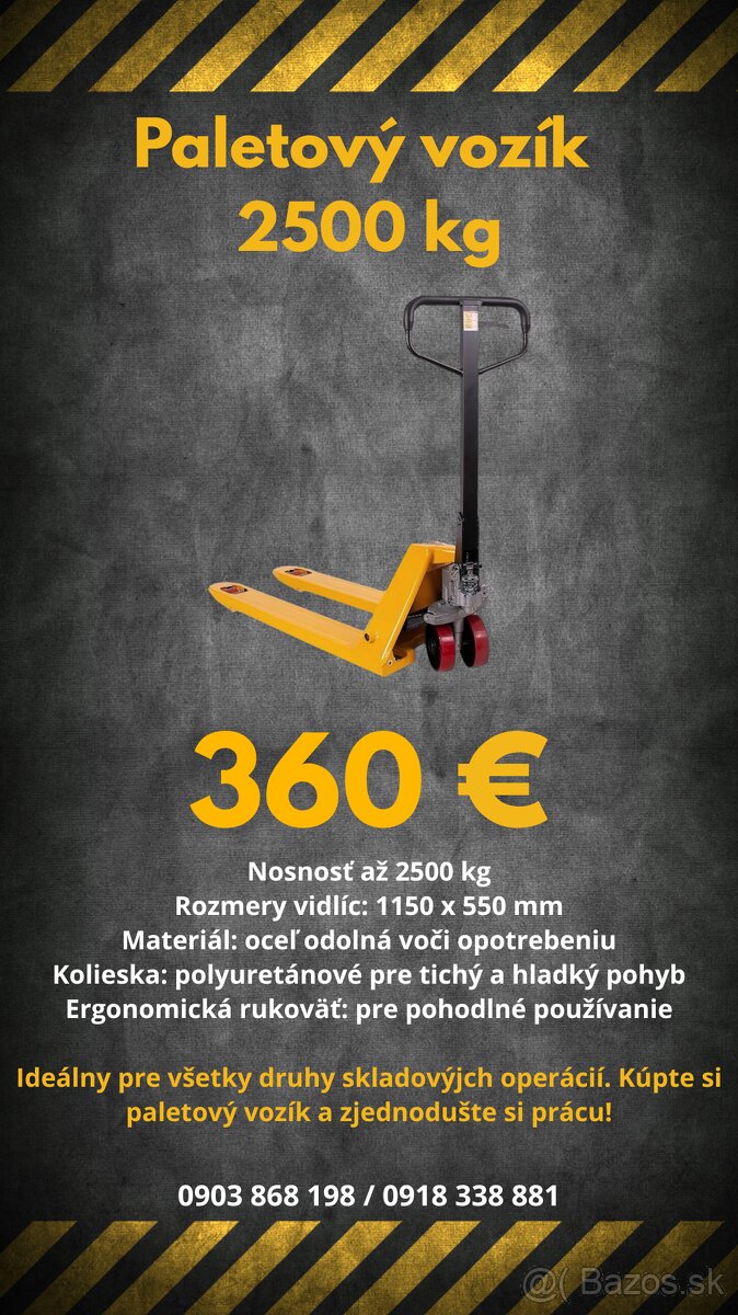 Paletový vozík 2500 kg - 2
