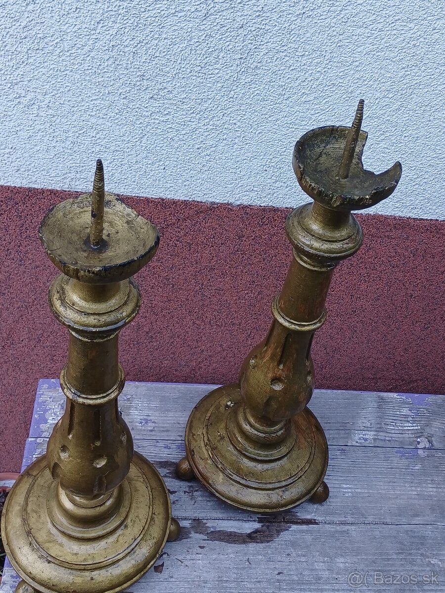 svietniky drevené - 2