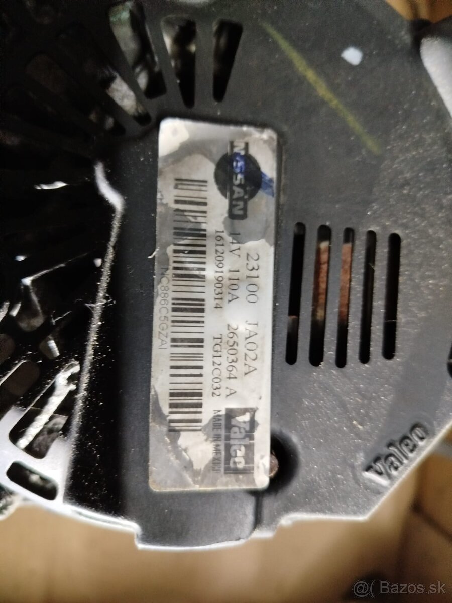 Nissan - Alternátor 23100-JA02A 14V 110A (Valeo) - 2