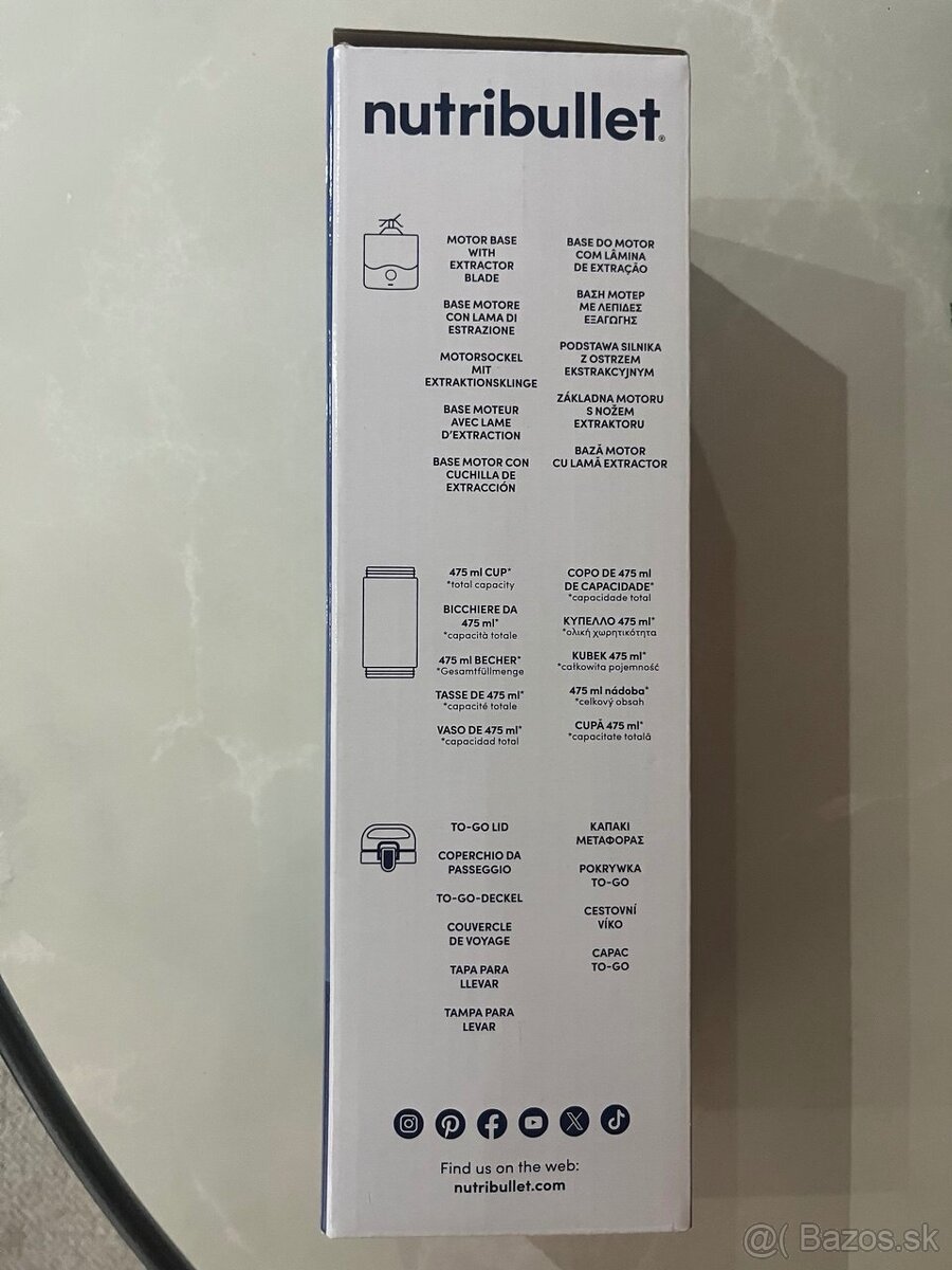 Novy mixer Nutribullet portable blender prenosny - 2