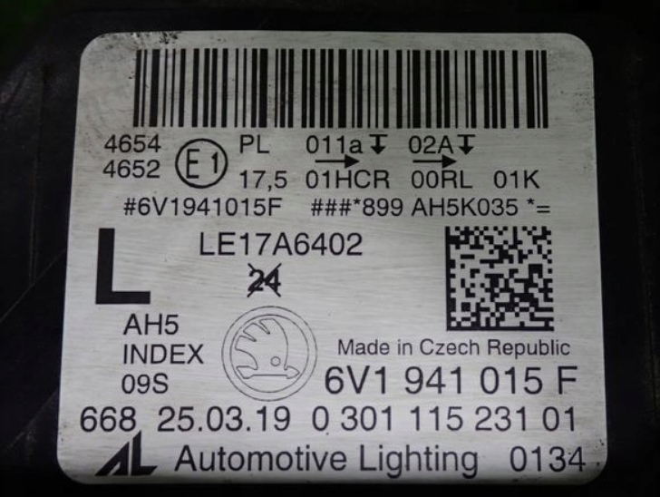 skoda fabia svetlo full led 2018+ - 2