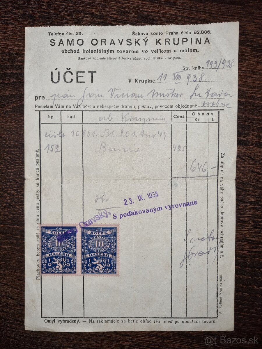 Hypotekarna knižka r.1913 - 2