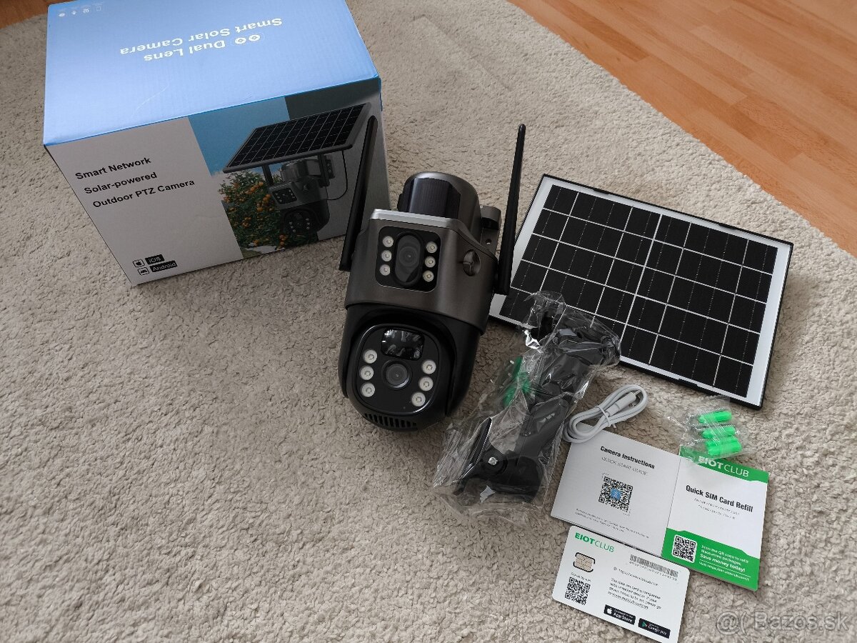 Solárna 4G/LTE PTZ bezpečnostná kamera - 2