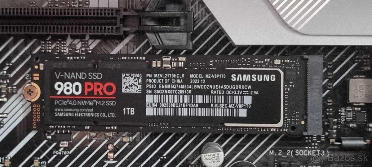 Samsung 980 PRO 1TB NVMe – rýchly PCIe 4.0 - 2