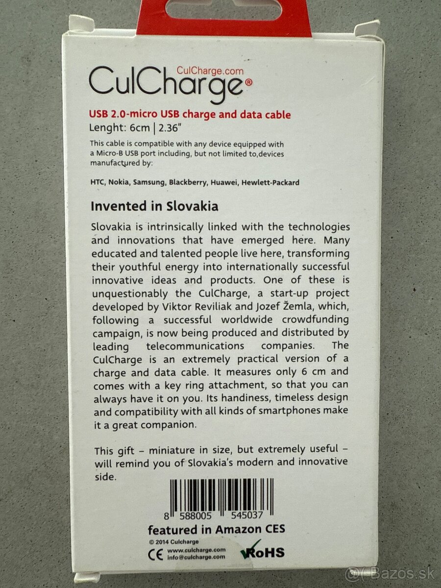 USB 2.0 micro nabijacka a data kabel - 2