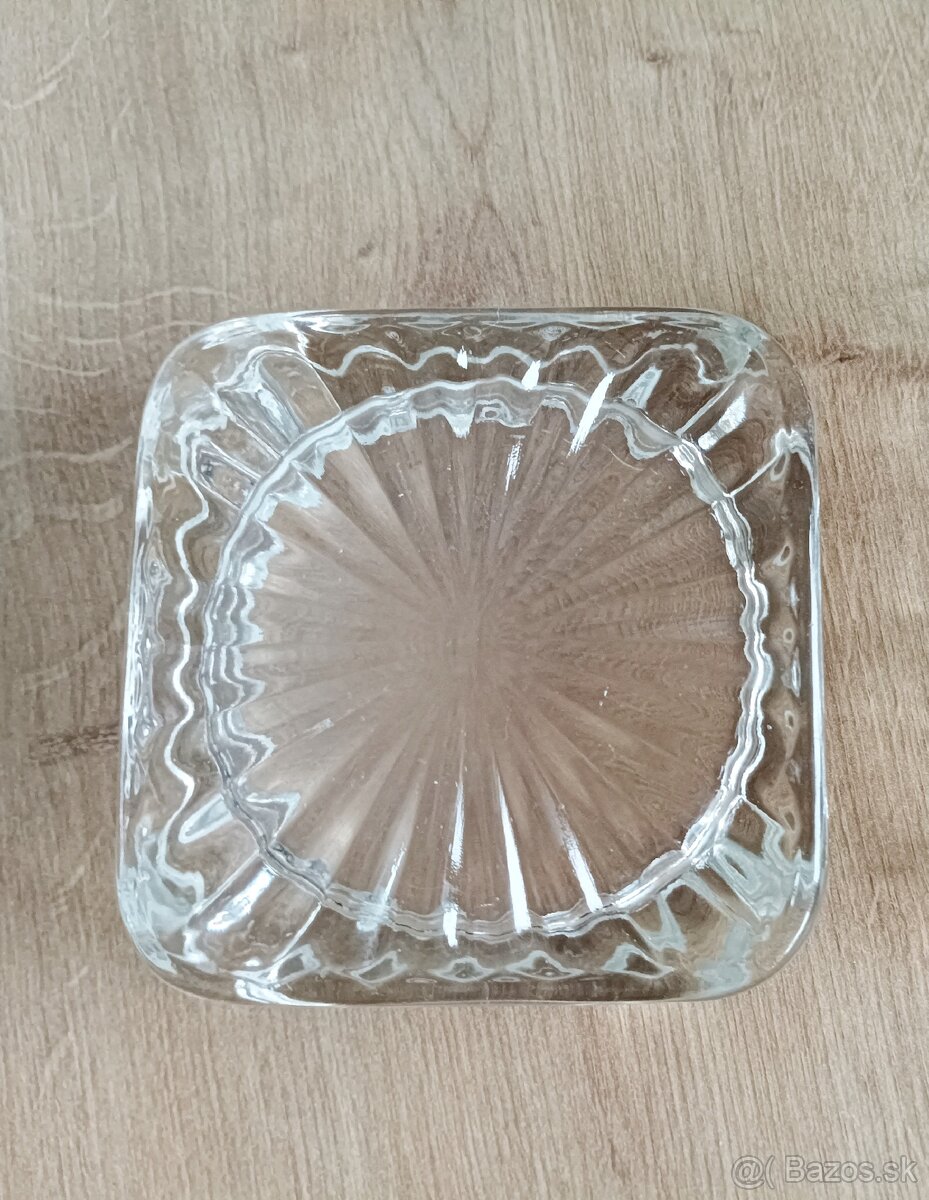 Sklenený popolník - Art Deko - 2