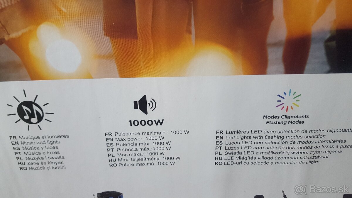 Partybox bluetooth 125cm vyska - 2