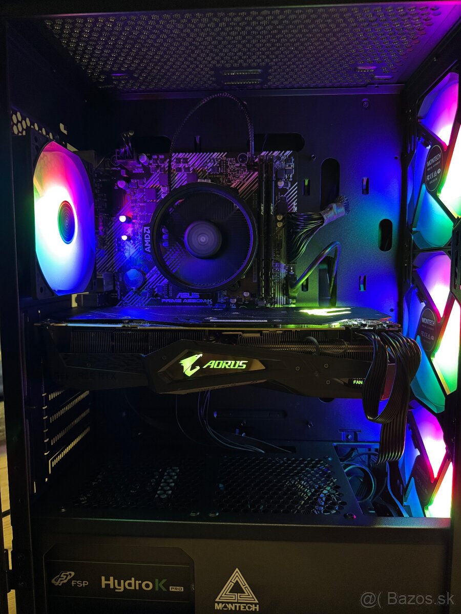 Predám herný PC, Ryzen 5 5600, RTX 2080 Super - 2